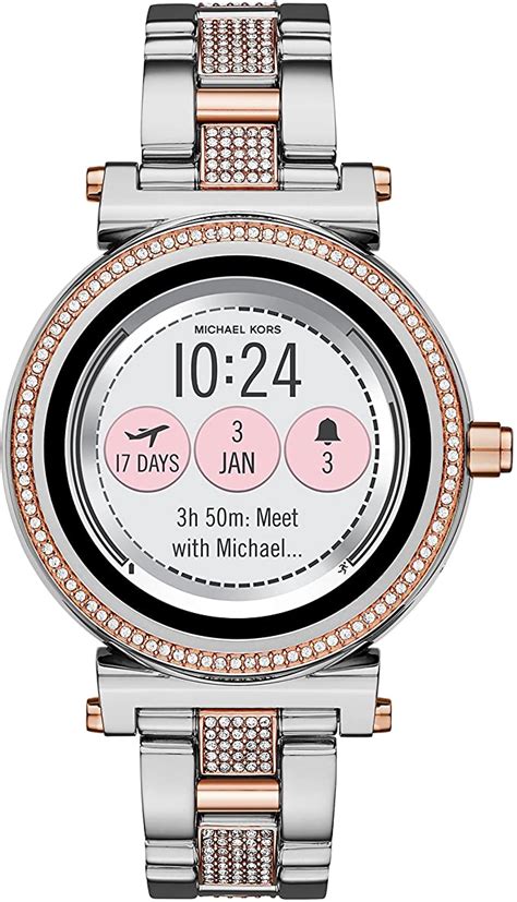 michael kors access sofie touchscreen silver smartwatch|Michael Kors access touchscreen smartwatch.